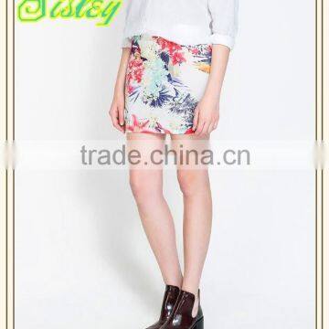 Women Wear Hot Wing Style Mini Floral Print Skirt