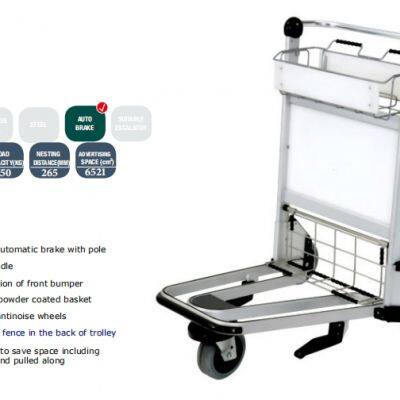 Hand Brake Airport Luggage Baggage Trolley