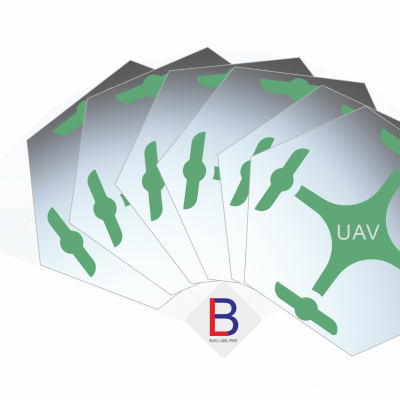 Наклейка из электростатической пленки для БПЛА