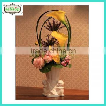 Hot sell 63cm real touch calla silicone artificial flower