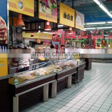 APEX food display cabinet for supermarket and hotel