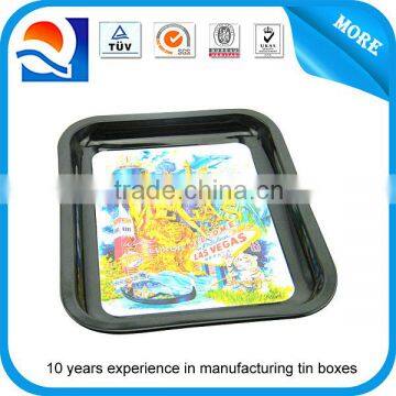 Custom Rectangular Tin Bar Tray, Metal Tin Tray, Bar Serving Tray, Tin Plate photo-3
