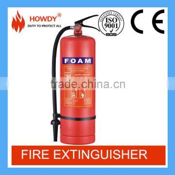 CE portable type 9liter 6%afff foam fire extinguisher for car