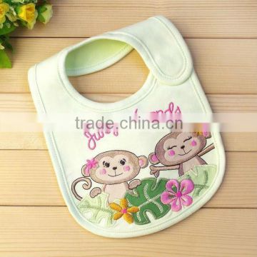 100%cotton printed plain baby bib