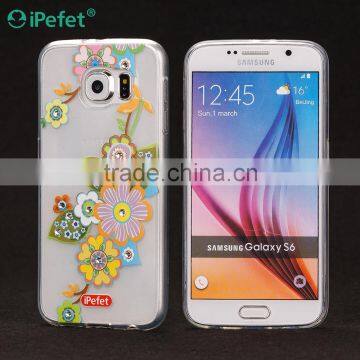 China Manufacturer Custom Design UV Printing Transparent Clear TPU Case For Samsung Galaxy S6