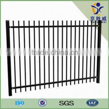 Pressed spear top tubular security fences