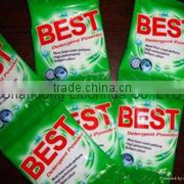 30g sachet packing for high quality detergent powder washing powder laundery powder