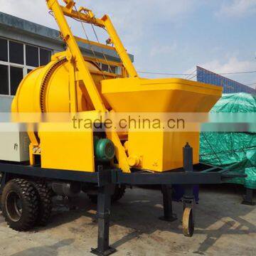 self loading mobile concrete mixe/rconcrete mixer pump/concrete mixer with pump