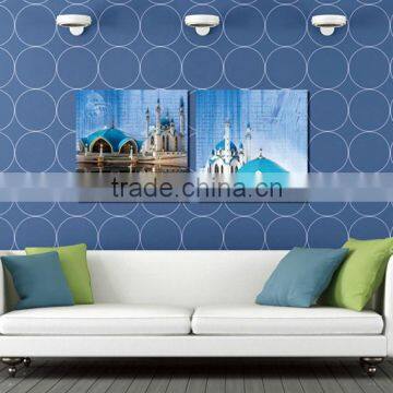 landscape church waterproof oil canvas printed painting