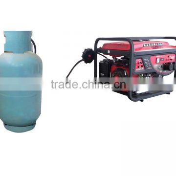 LPG and gasoline dual fuel use generator 5kw for home