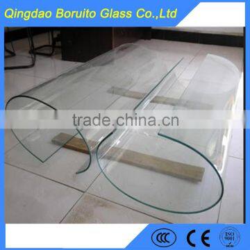 Float glass type curve and flat shape tempered glass