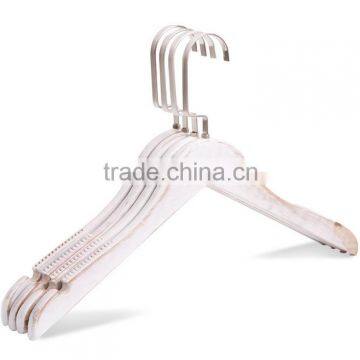 Quality White Wooden Wood Garment Suit Coat Shirt Clothes Hangers