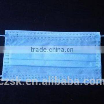 China Changzhou Disposable Nonwoven Surgical 3ply White Face Mask photo-6