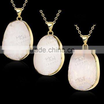 Popular elegant white natural stone wholesale fashion jewelry