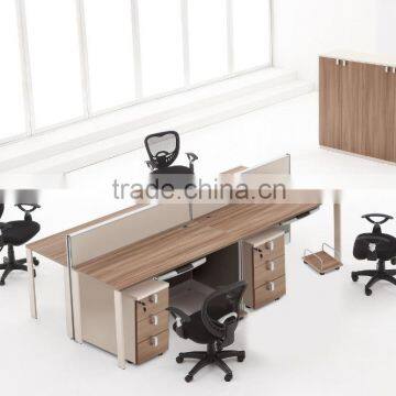 modern office workstations design for 4 people