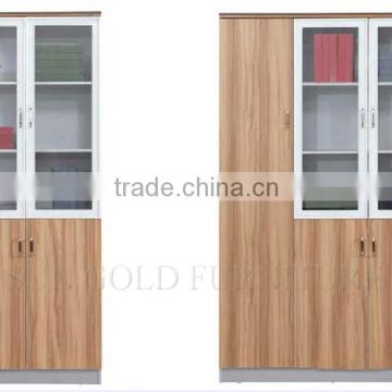 Office used furniture showcase design bookcase glass door (SZ-FCB307)