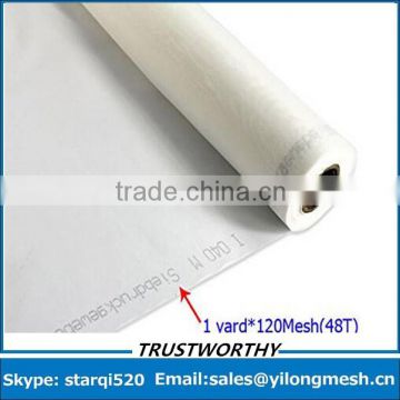 120Mesh(48T) White Silkscreen Printing Fabric 50 inch Width