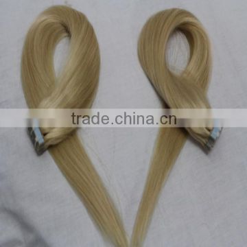 factory price cheap white russian hair tape hair extensions