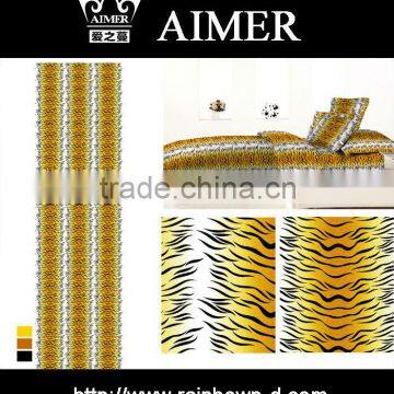 trade assurance tiger animal skin144thread count polycottonprinted 240CM widthfabric bedding sets