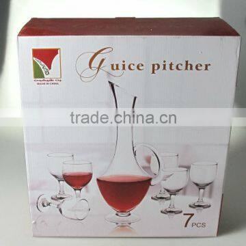 2014 hot sale glass decanter set