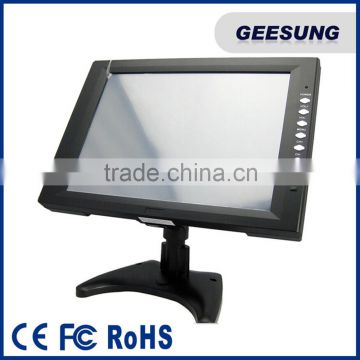 Desktop 12 inch true flat touch screen monitor for POS