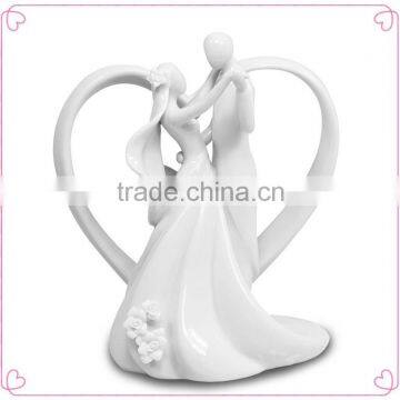 Heart Arch Bridal Couple Cake Topper