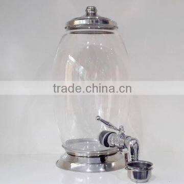 Glass Spigot Beverage Dispenser Jars, Glass Jars With Faucet, Spigot Glass Jars With Tap, Liquid Dispensing Equipments CBK017 photo-2