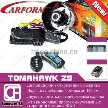 TOMAHAWK Z5 Two way car alarm system Russian version 2-way LCD remote engine starter