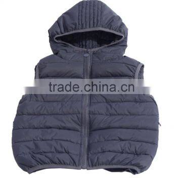 kids padding winter vest with black color