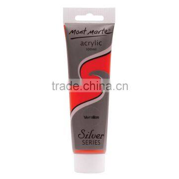 Mont Marte silver series acrylic paint 100ml - Vermillion