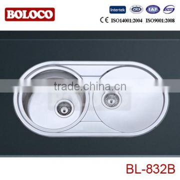 European standard Round sinks,commercial stainless steel sinks BL-832B