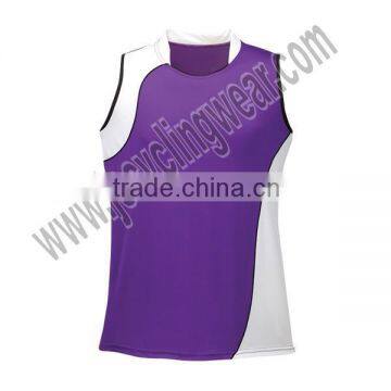 Custom Sublimation Polyester Men's Fashion Sleeveless Basketball Jersey