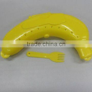 2016 New Plastic Banana Shape Chocolate &Fruit Candy Storage Box