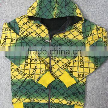 Men's Winter heavy polyester cotton Custom Knitted Hoodies,full printing custom hoodies