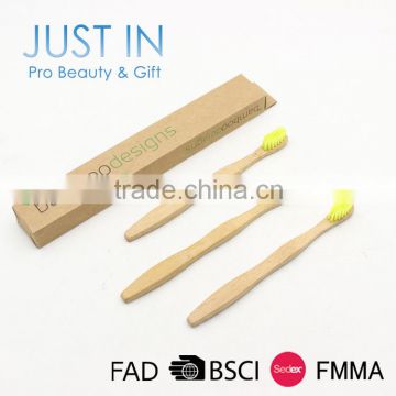 Free Sample OEM 100% Biodegradable ECO Wholesale Kids Bamboo Toothbrush