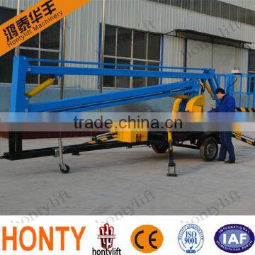 Professional design 200kg Diesel Engine/Battery Type Folding Arm truck mounted boom lift