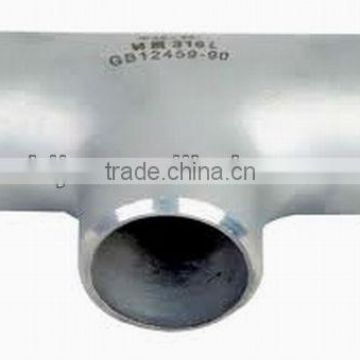 45 degree Stainless Steel Pipe Fittings Equal Tee Unequal Tee