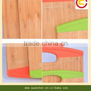 Custom Bamboo Chopping Board With Silicone Handle photo-2