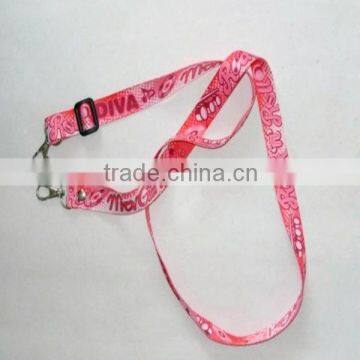 Custom heat transfer lanyard with double metal hook