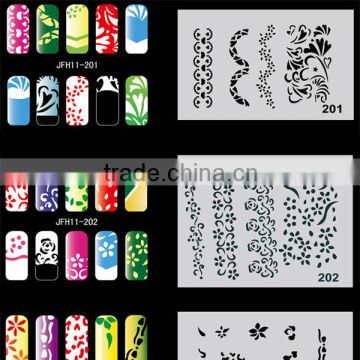 Airbrush Nail Art Stencil Set No.11, 260 Designs