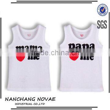 Papa Mama Love Me 100% Cotton Children Tees Infant Vest Baby Sleeveless T Shirt Kids T-Shirt Boys Girls Summer Wear Singlet