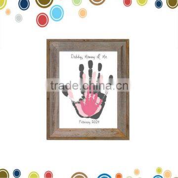 Baby fashion handprint ink in wall triple frame sets