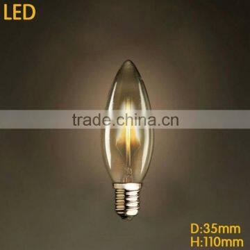 hot sale LED filament light C35 Globe Bulb 4W/2W