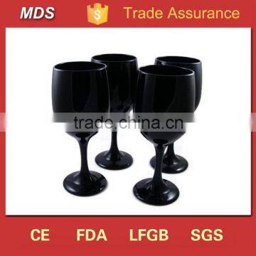 Wholesales Clear Wine Glass With Silver Rim photo-3