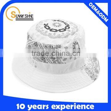 2015 design cotton print custom plain bucket hats wholesale print pattern bucket hat custom made bucket hats