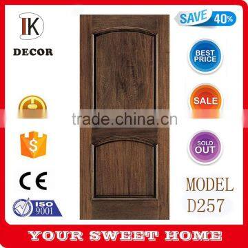 walnut veneer natural color wooden double panel doors design                        
                                                                                Supplier's Choice