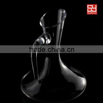 Crystal Clear Glass Cold Water Jug Set with Handle