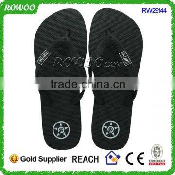 Classic basic Black summer cheap Men And Women Rubber beach flip flops