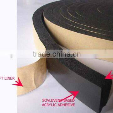 Self adhesive nbr rubber foam tape