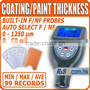 Gauge F/NF Probes Automotive Painting 0~50 mil Paint Coating Thickness Meter